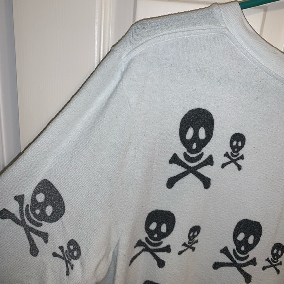 Wildfox Skull V-Neck Sweater - Picture 6 of 7